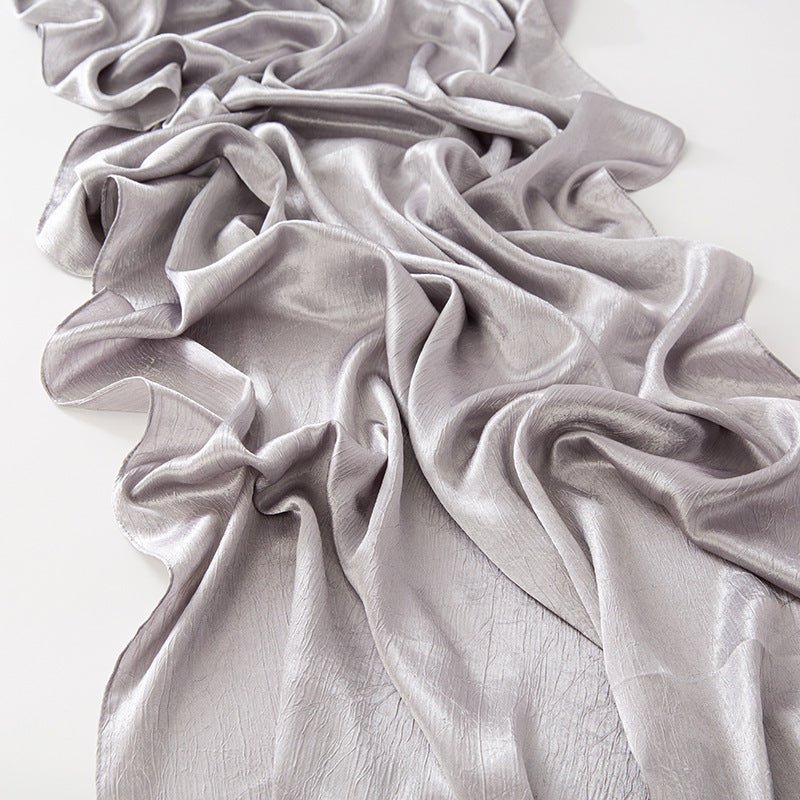 MH065 Bark Wrinkled Glossy Satin Imitation Silk