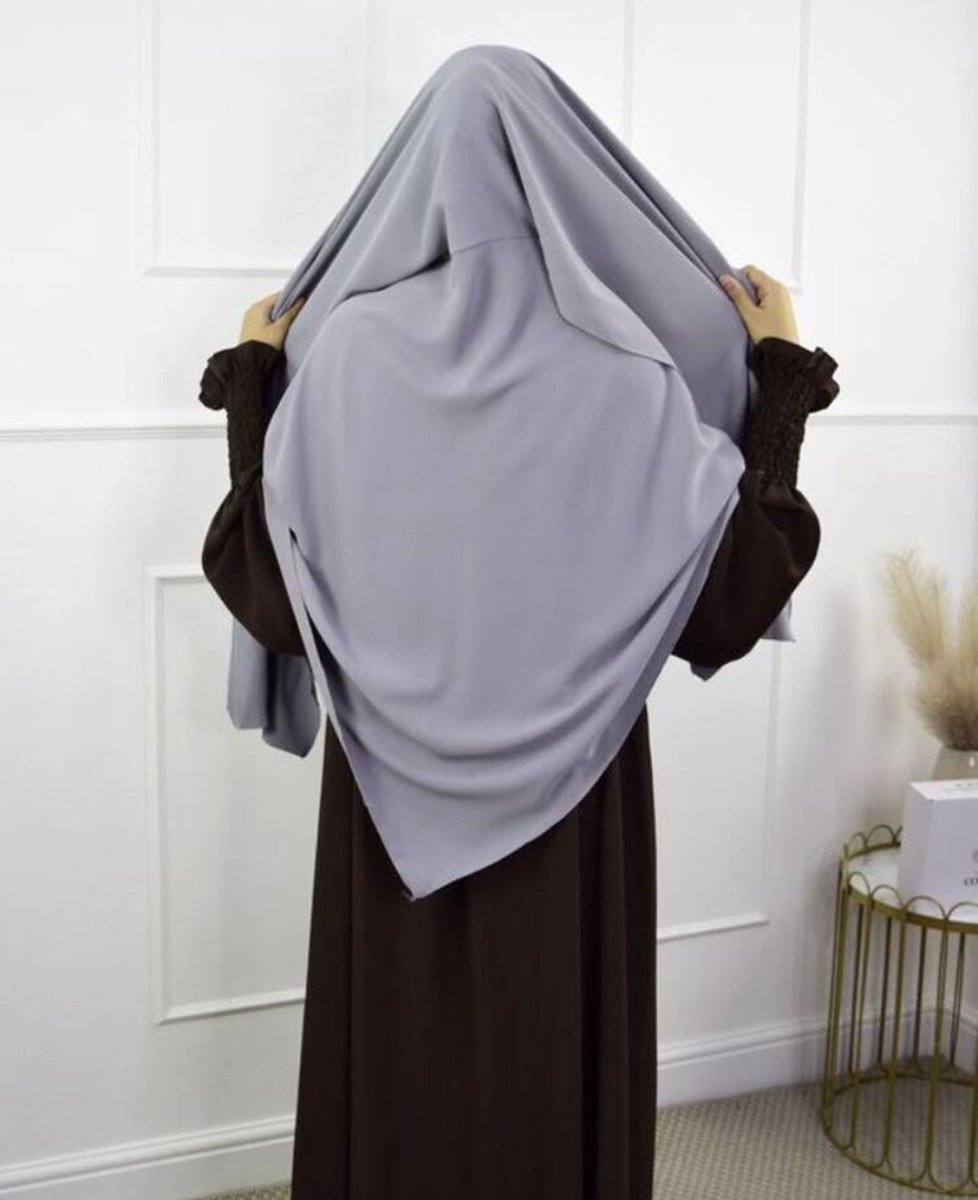 Fashion Single Layer Hijab Shawl With Scarf (MH082)
