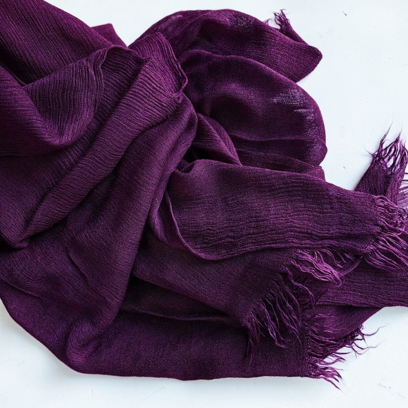 Cotton Tassel Hijab | Crepe Tassel Hijab (MH086)
