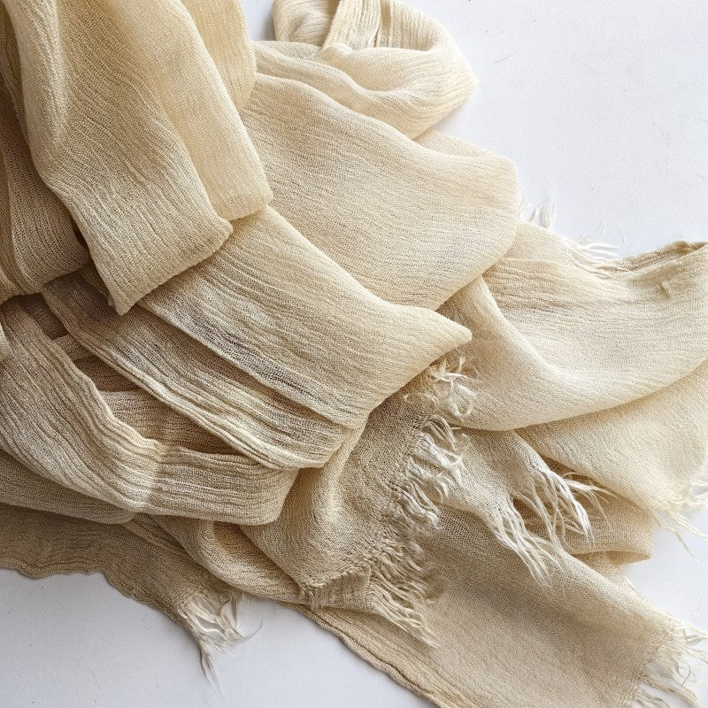 Cotton Tassel Hijab | Crepe Tassel Hijab (MH086)