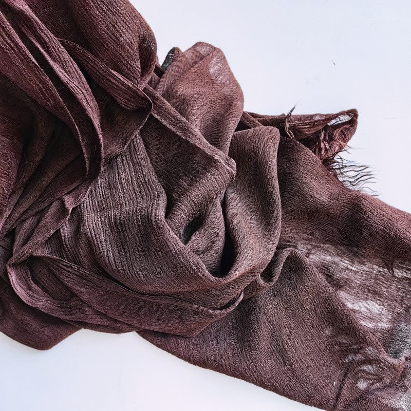 Cotton Tassel Hijab | Crepe Tassel Hijab (MH086)