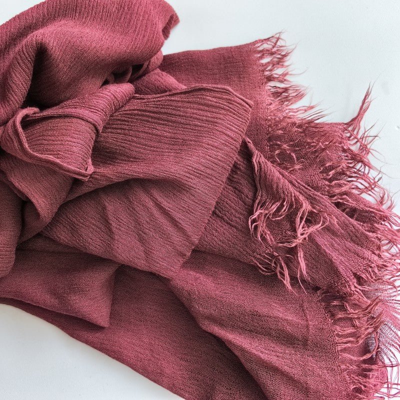 Cotton Tassel Hijab | Crepe Tassel Hijab (MH086)
