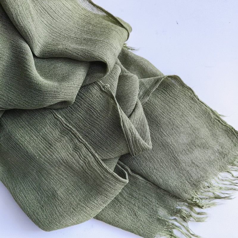 Cotton Tassel Hijab | Crepe Tassel Hijab (MH086)