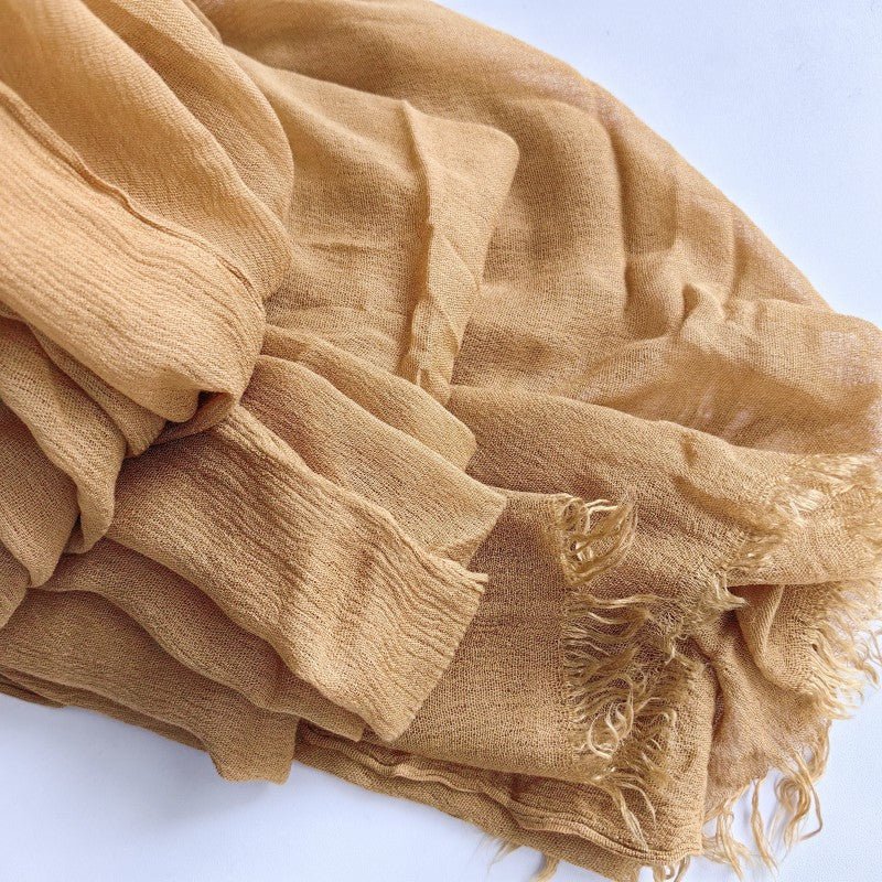 Cotton Tassel Hijab | Crepe Tassel Hijab (MH086)