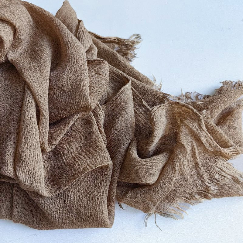 Cotton Tassel Hijab | Crepe Tassel Hijab (MH086)