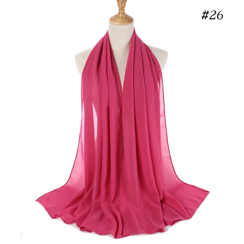 MH089 Pearl Chiffon Bubble Hijab