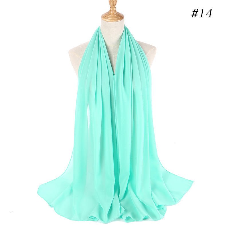 MH089 Pearl Chiffon Bubble Hijab