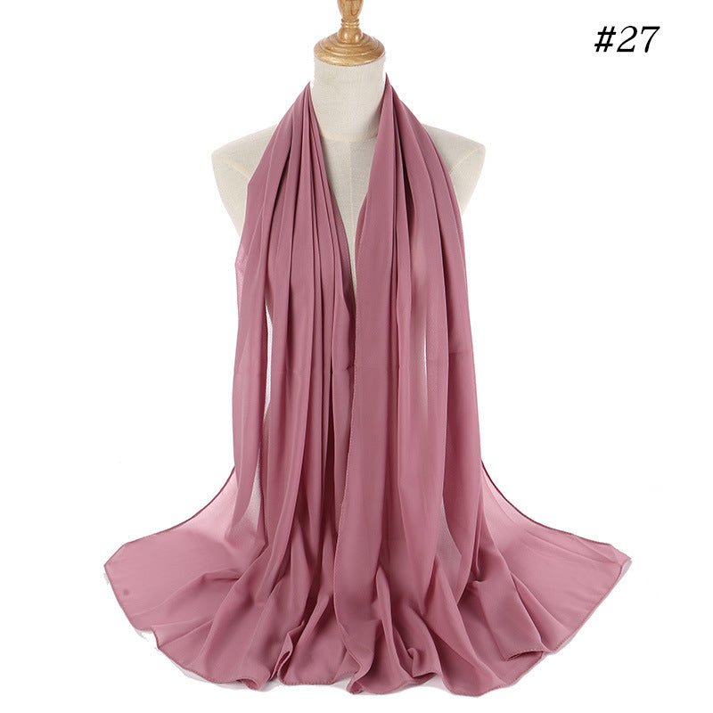 MH089 Pearl Chiffon Bubble Hijab