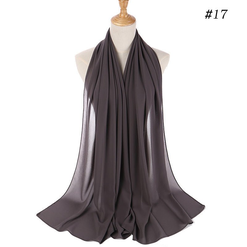 MH089 Pearl Chiffon Bubble Hijab