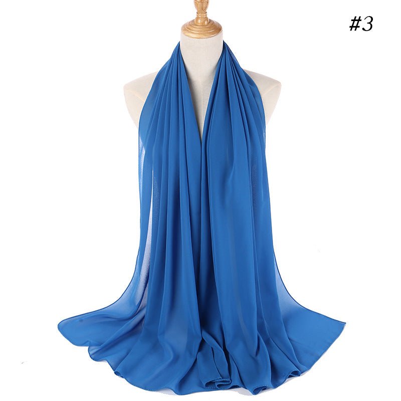 MH089 Pearl Chiffon Bubble Hijab