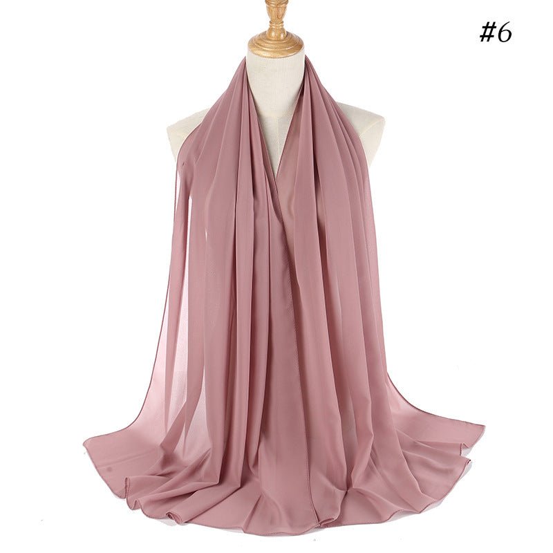 MH089 Pearl Chiffon Bubble Hijab