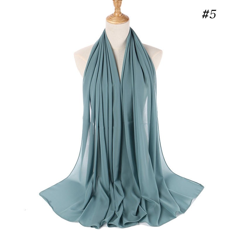 MH089 Pearl Chiffon Bubble Hijab
