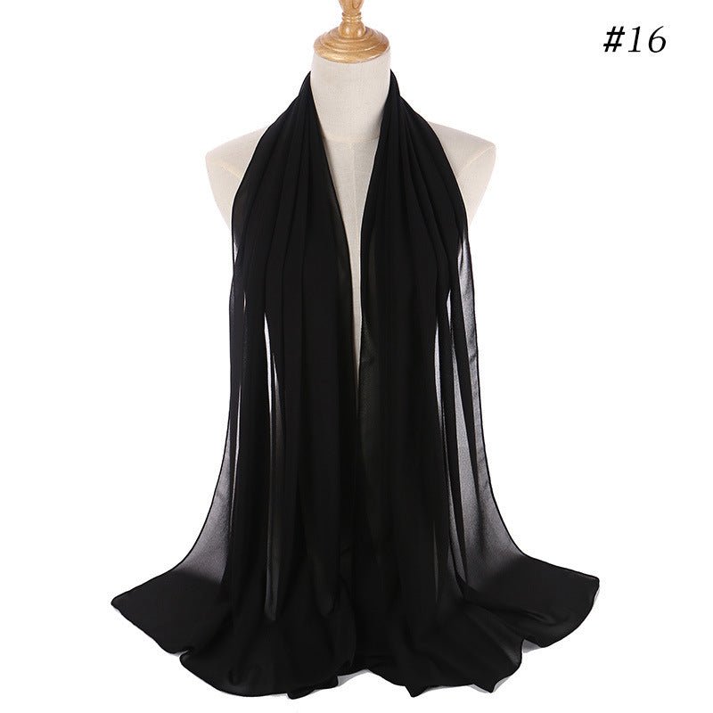 MH089 Pearl Chiffon Bubble Hijab