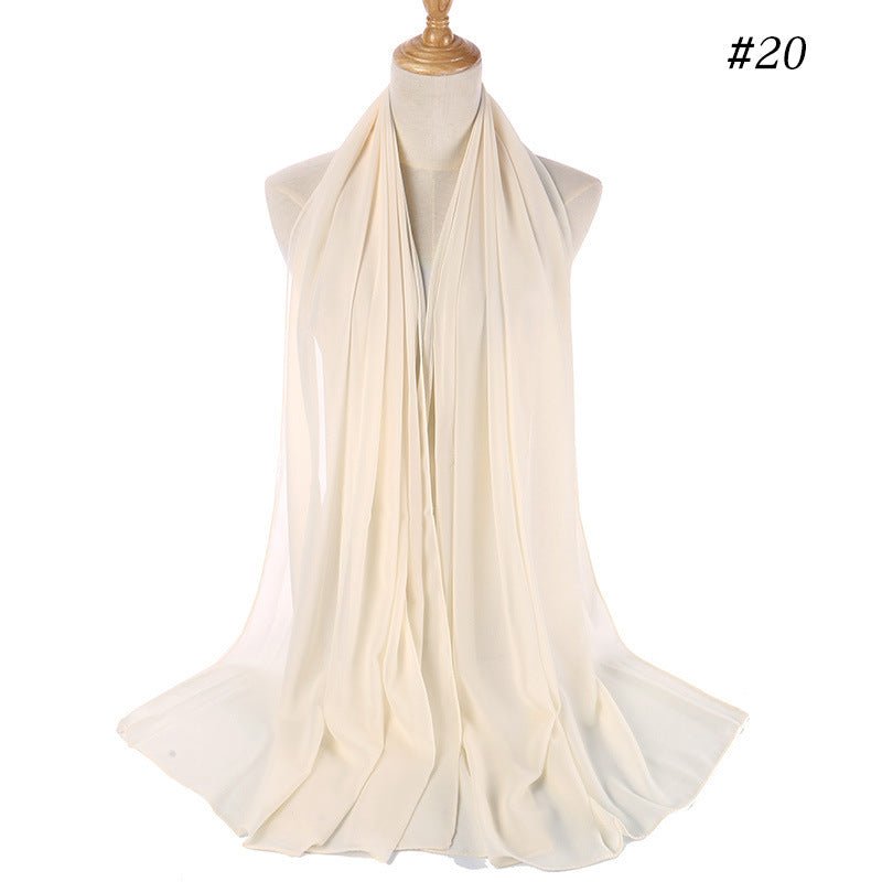 MH089 Pearl Chiffon Bubble Hijab