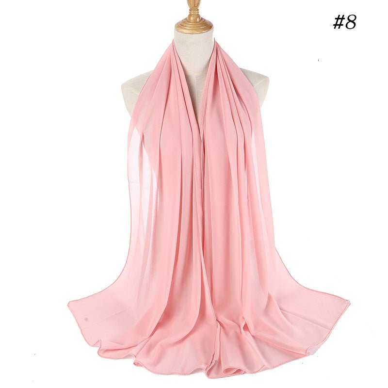MH089 Pearl Chiffon Bubble Hijab