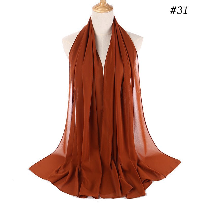 MH089 Pearl Chiffon Bubble Hijab