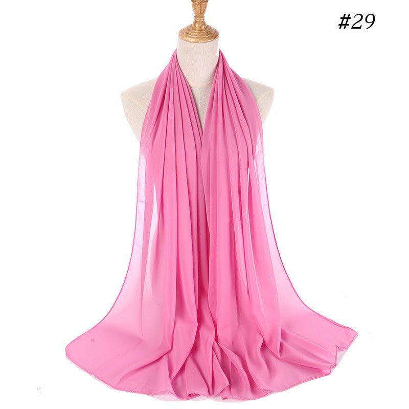 MH089 Pearl Chiffon Bubble Hijab