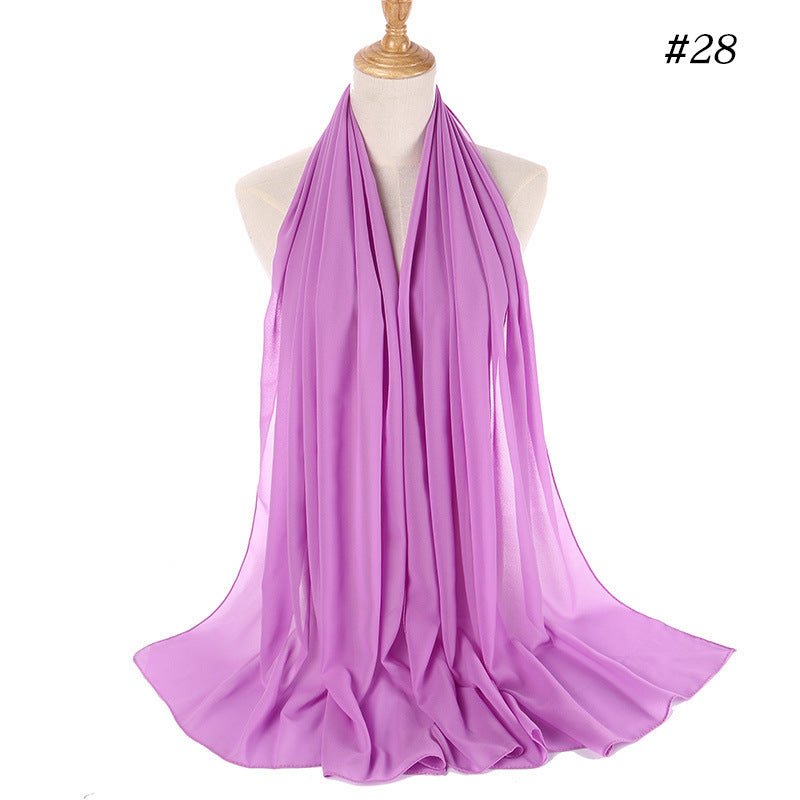 MH089 Pearl Chiffon Bubble Hijab