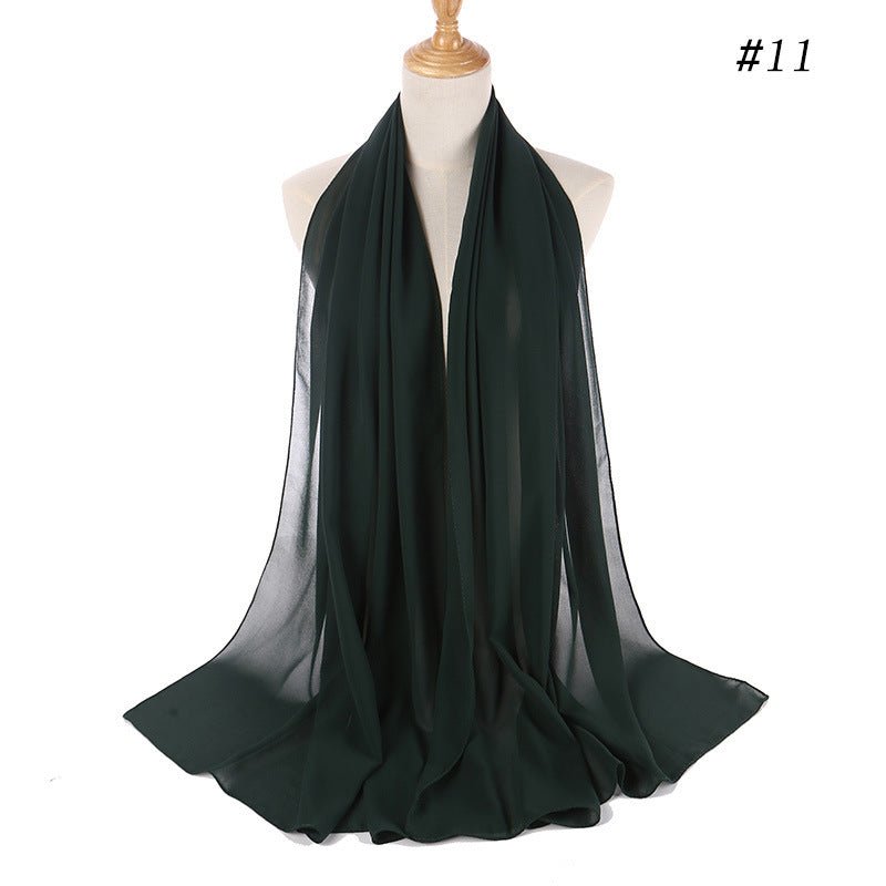 MH089 Pearl Chiffon Bubble Hijab