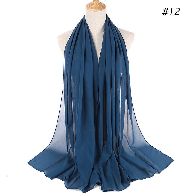 MH089 Pearl Chiffon Bubble Hijab