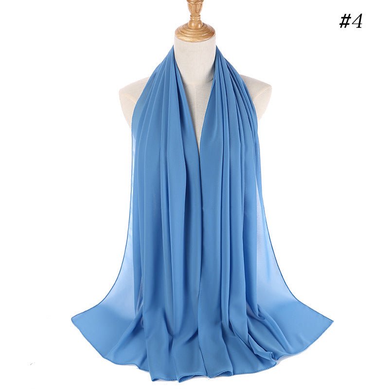 MH089 Pearl Chiffon Bubble Hijab