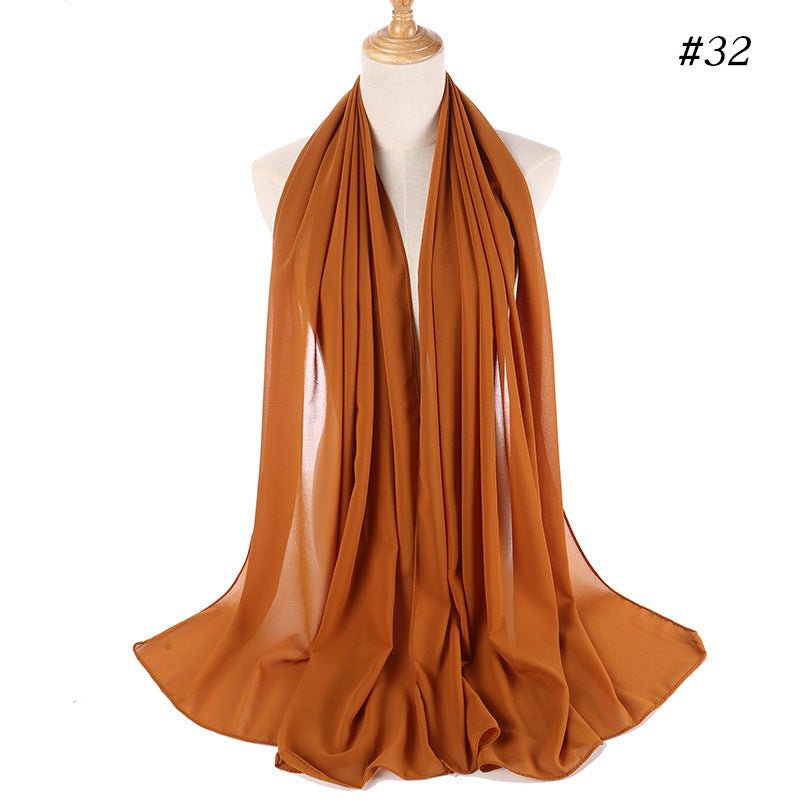 MH089 Pearl Chiffon Bubble Hijab