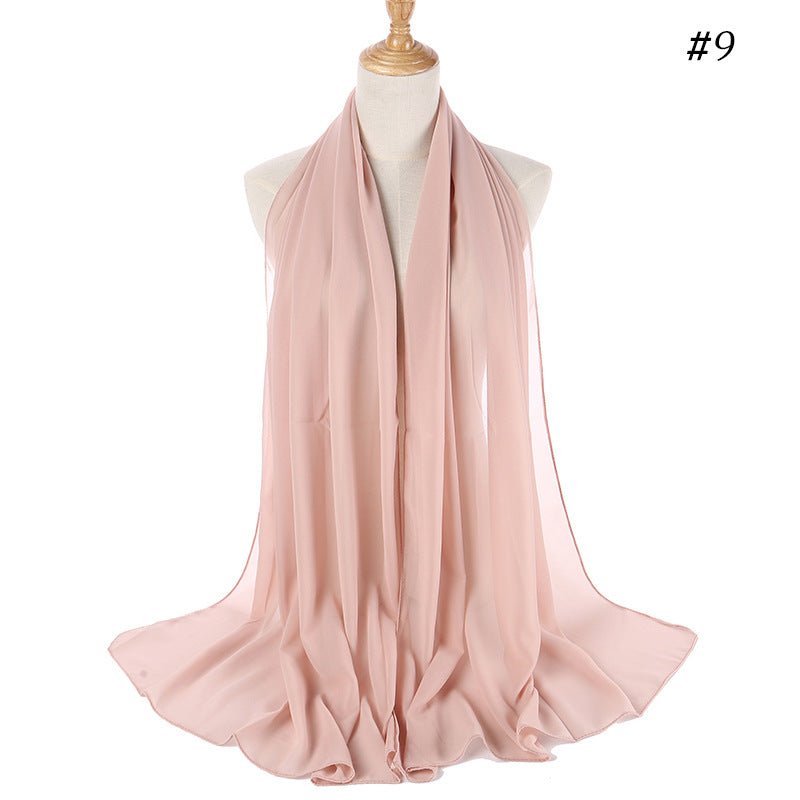 MH089 Pearl Chiffon Bubble Hijab