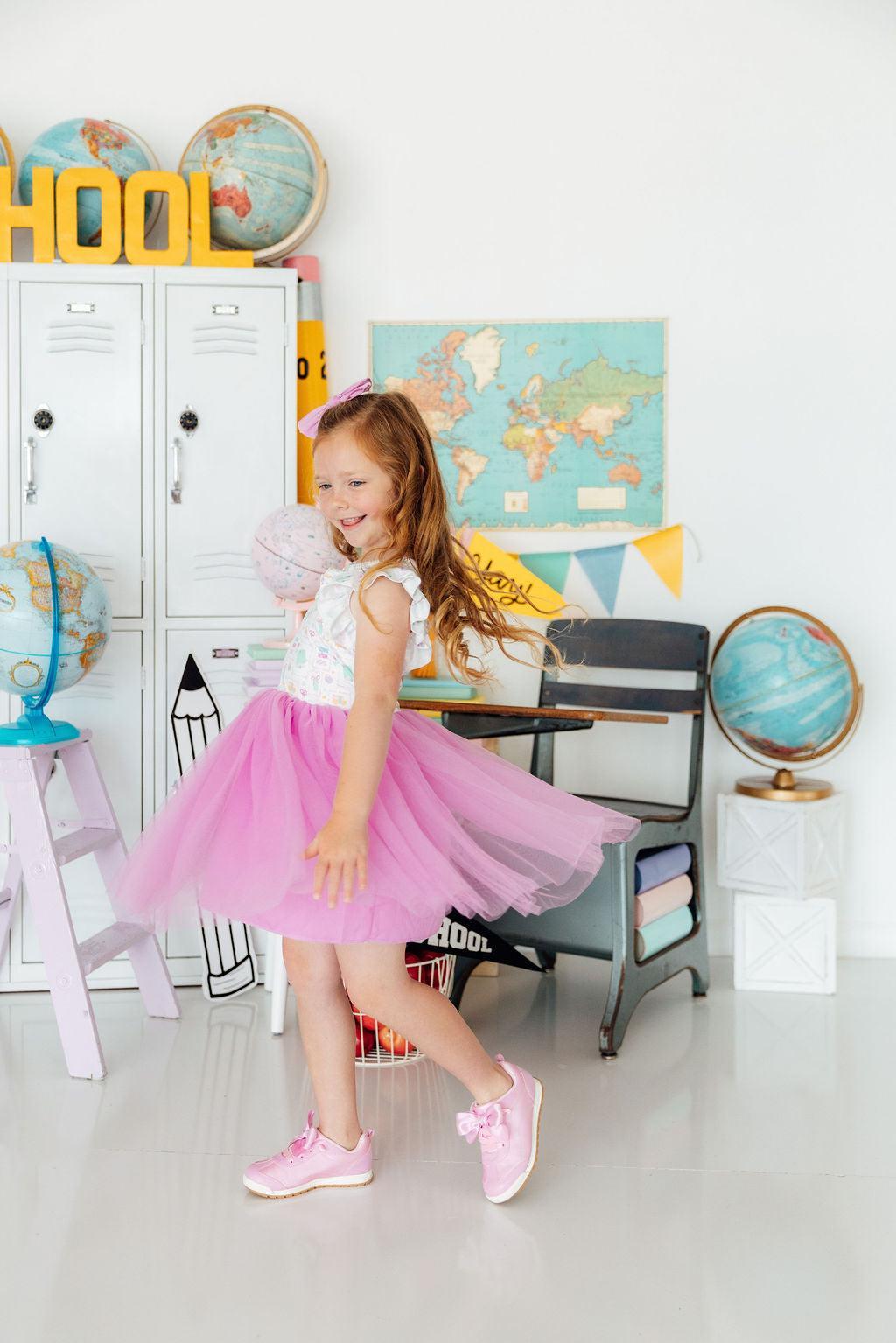Little Learner Flutter Sleeve Tutu Dress