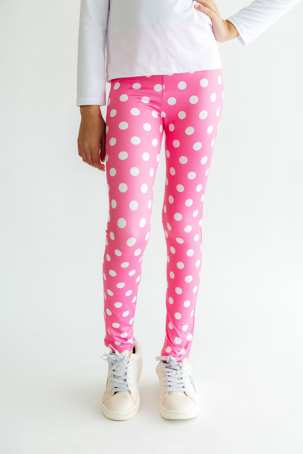 Pink Polka Dots Leggings