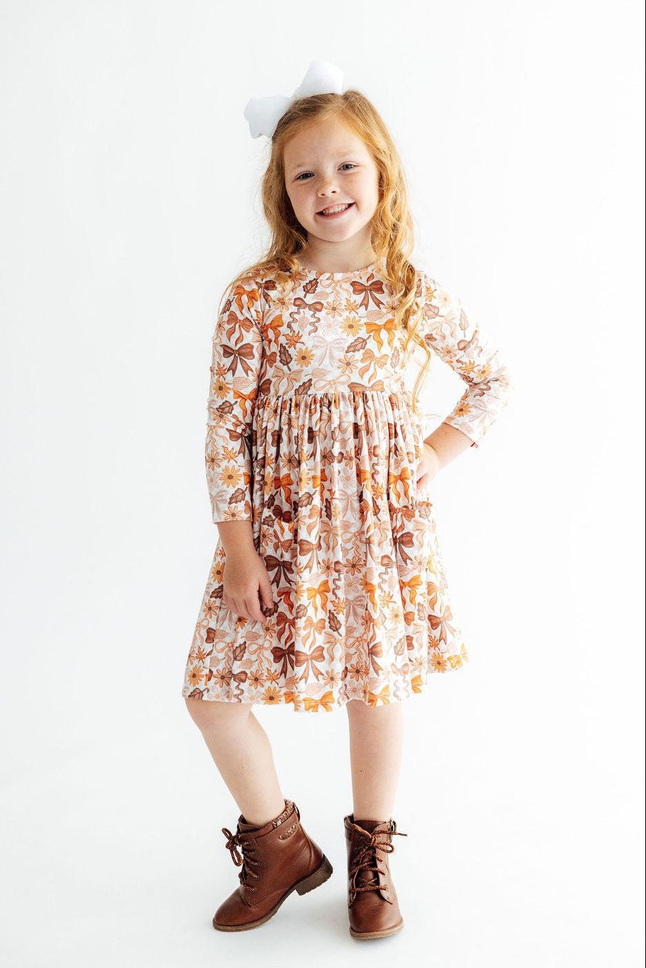 Fall Harvest L/S Pocket Twirl Dress