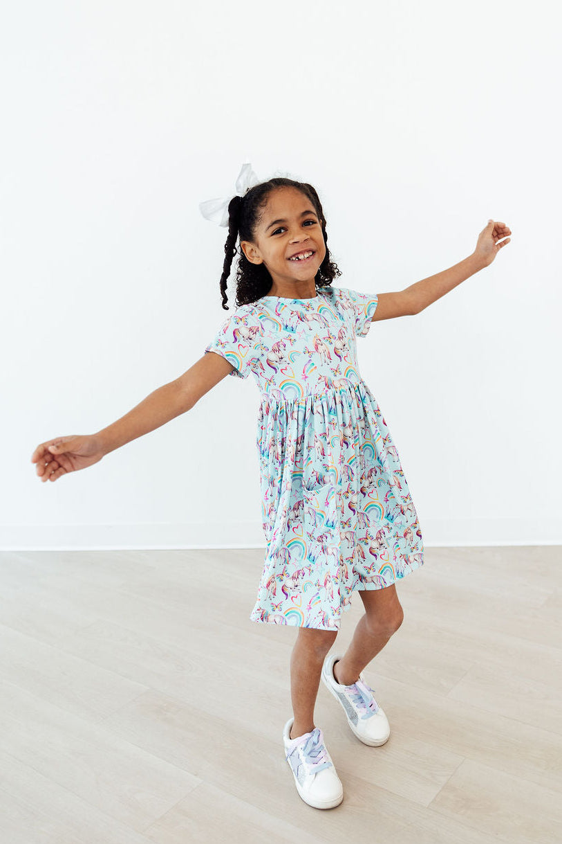 Unicorn Queen S/S Pocket Twirl Dress
