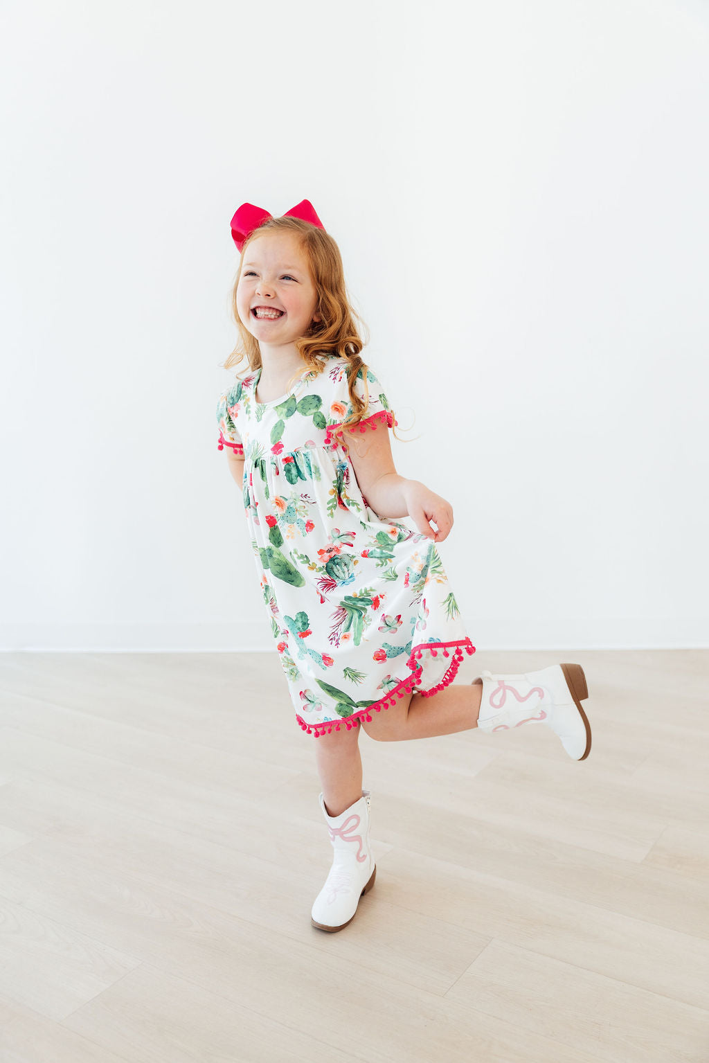 Cute Cactus Pom Pom Dress