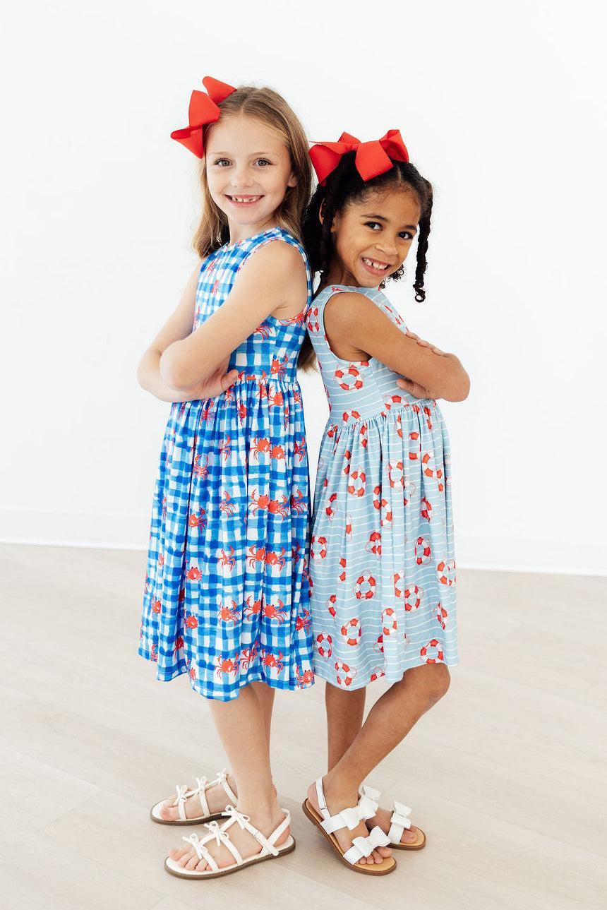 Little Lifeguard Tank Twirl Dress