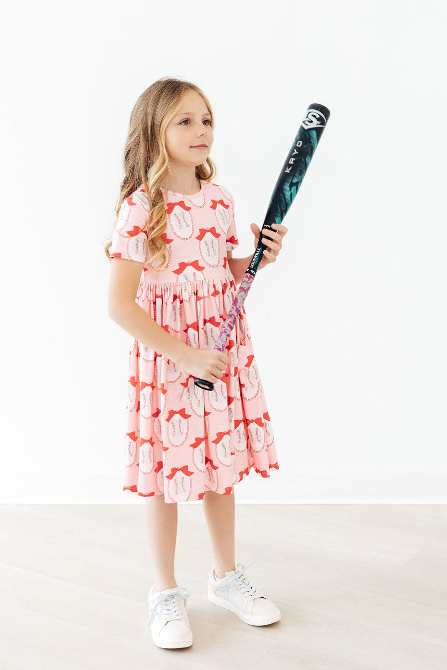 Pitcher Perfect S/S Pocket Twirl Dress