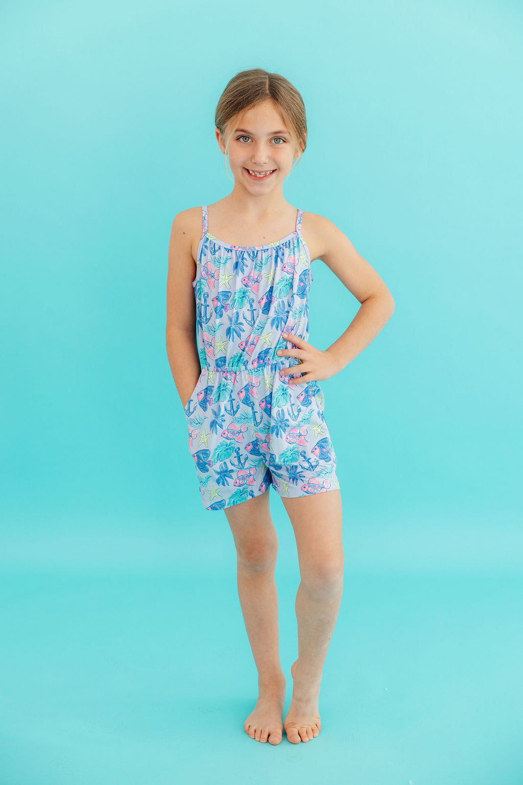 Ocean Harbor Strappy Play Romper