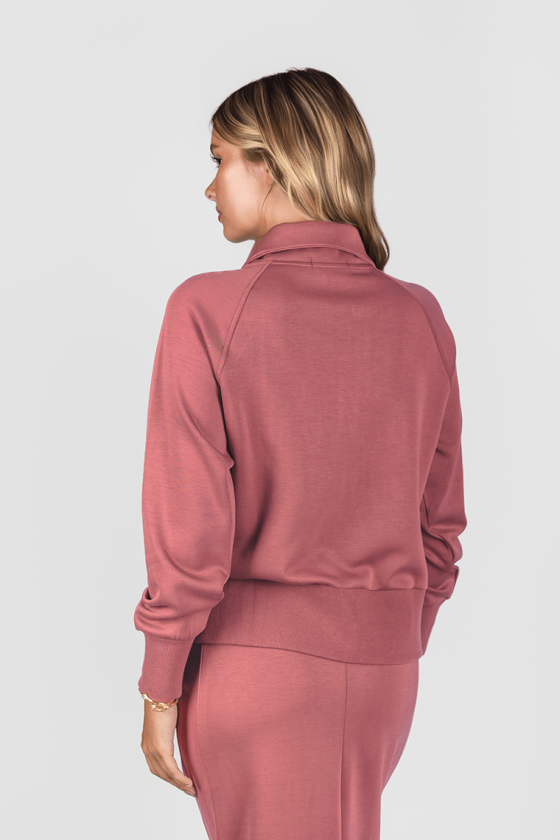 Mina Zip Up Jacket (Dusty Rose)