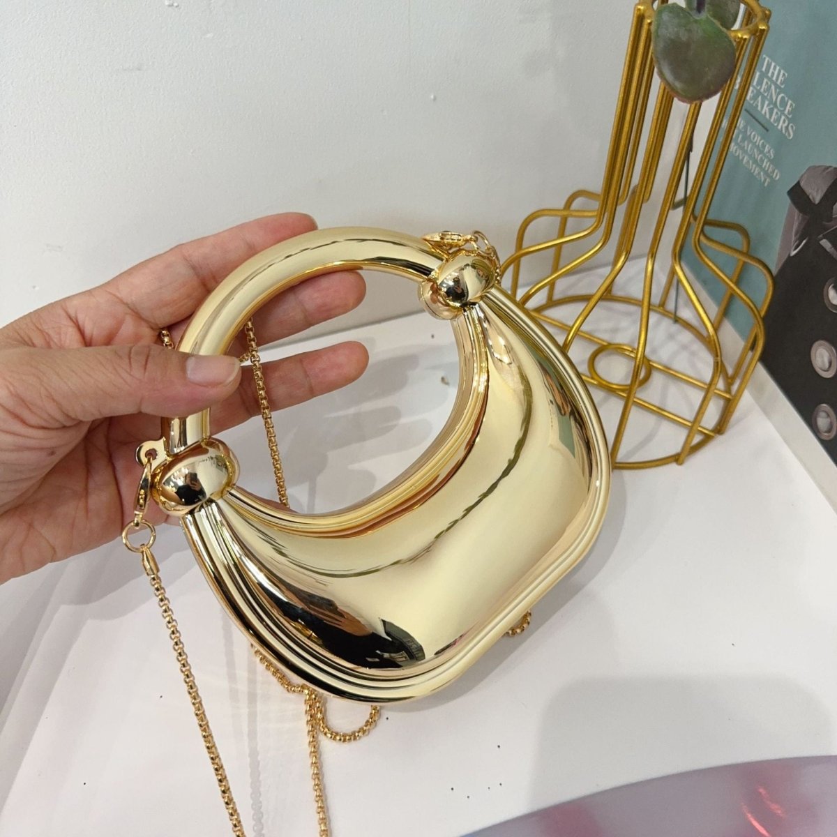 Mini Acrylic Crescent Bag Versatile Stylish Clutch Bag (MAC336)