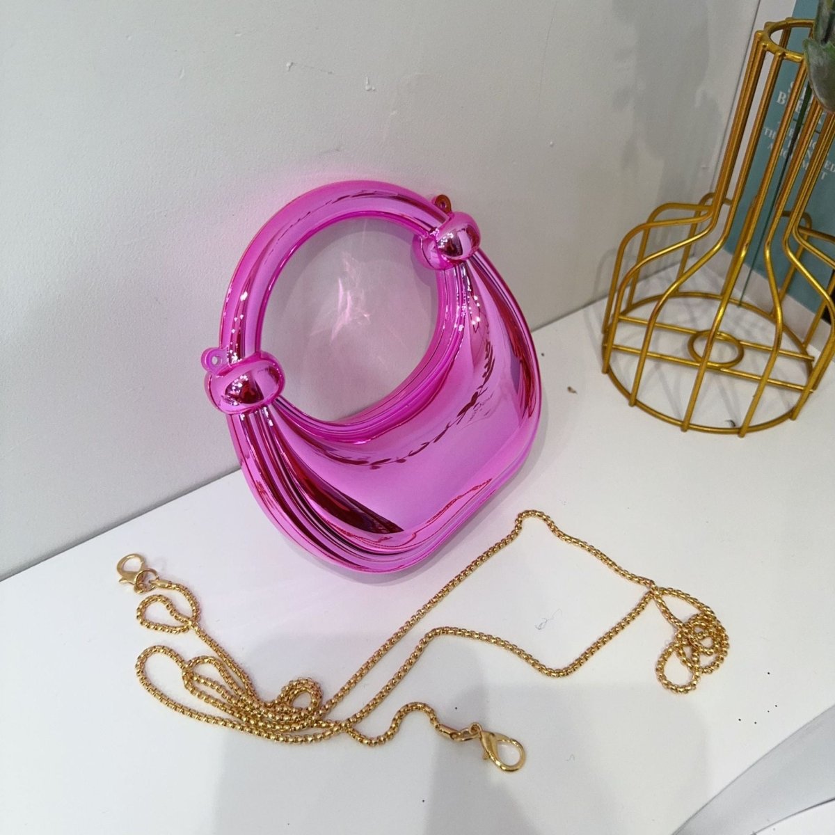 Mini Acrylic Crescent Bag Versatile Stylish Clutch Bag (MAC336)