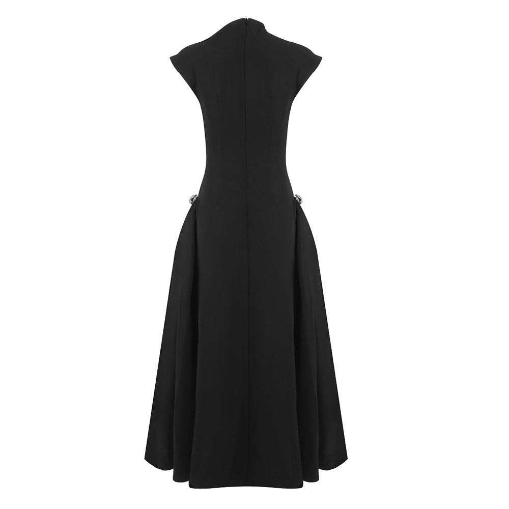 Minimalist Sleeveless Fitted Maxi Dress (MS382)
