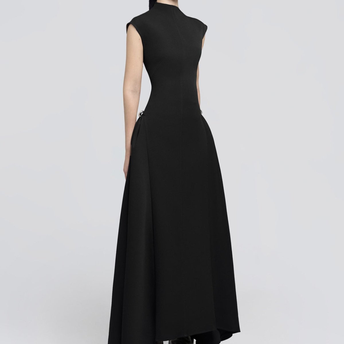 Minimalist Sleeveless Fitted Maxi Dress (MS382)