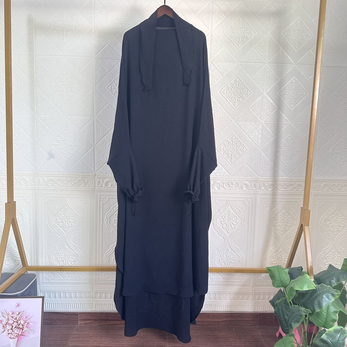 Solid Color Jilbab with Pockets (MJ016)