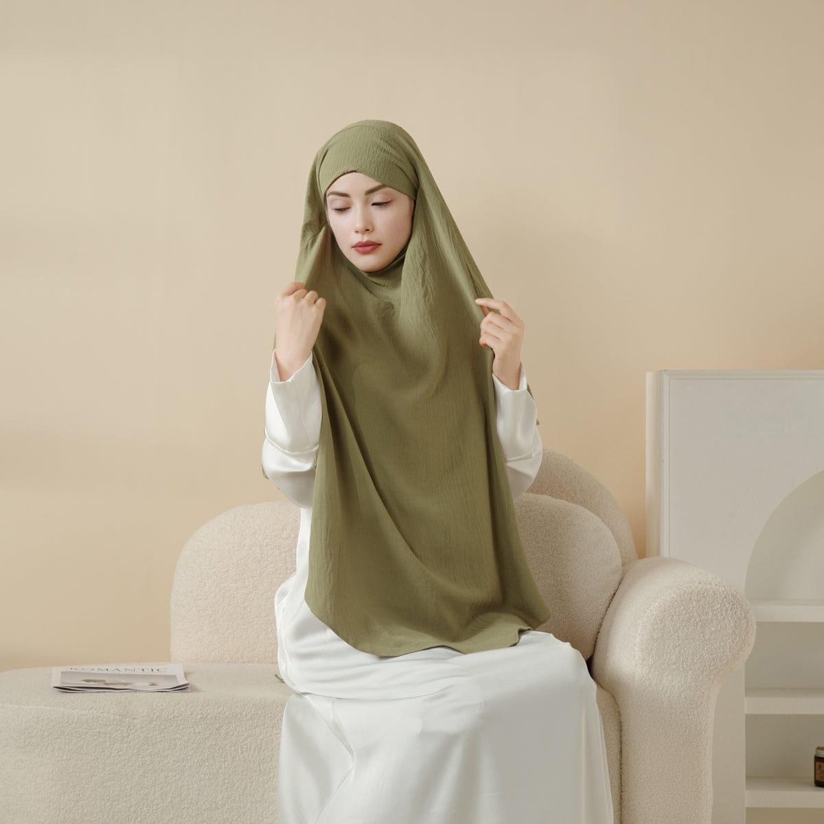 Comfort Crepe One Layer Khimar (MK014)