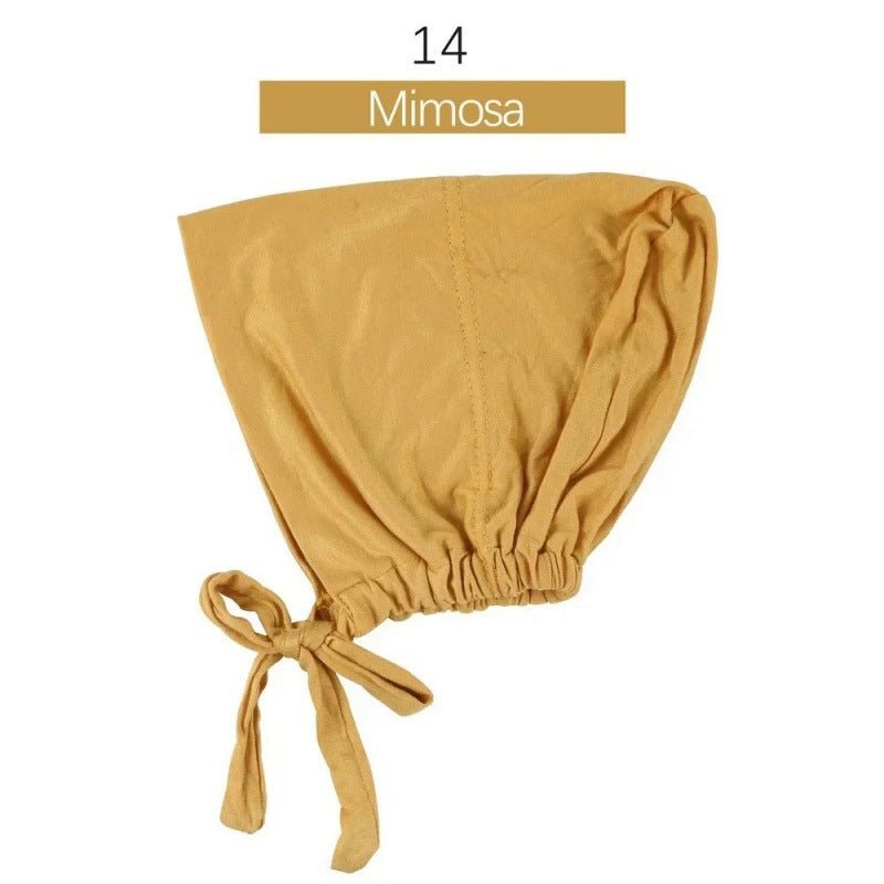 Stretch Cotton Tie-Back Under Cap | Adjustable Hijab Bonnet(MH200)