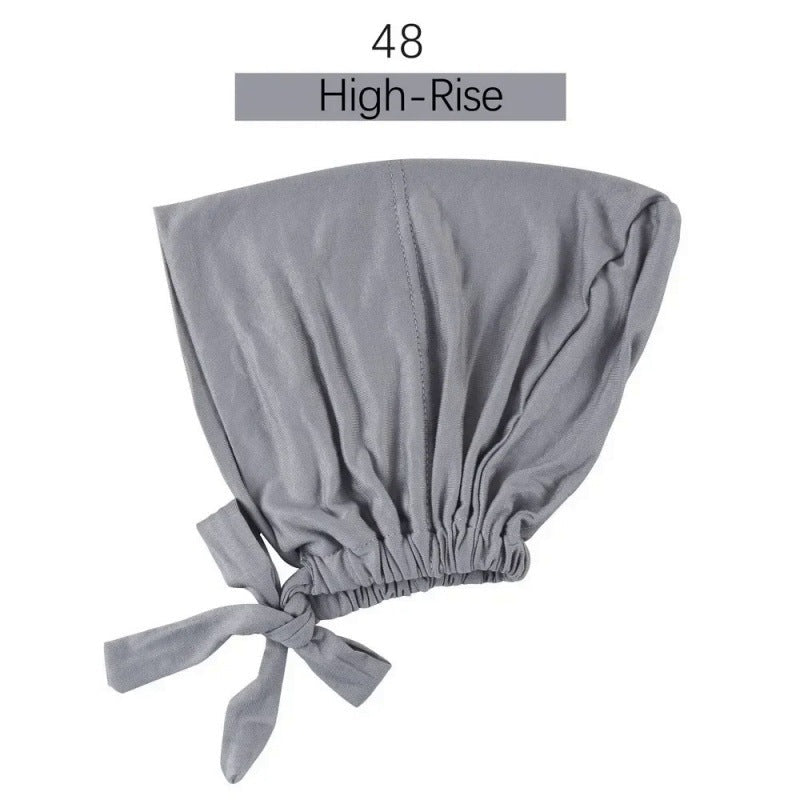 Stretch Cotton Tie-Back Under Cap | Adjustable Hijab Bonnet(MH200)