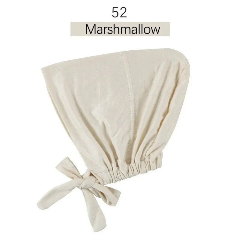 Stretch Cotton Tie-Back Under Cap | Adjustable Hijab Bonnet(MH200)