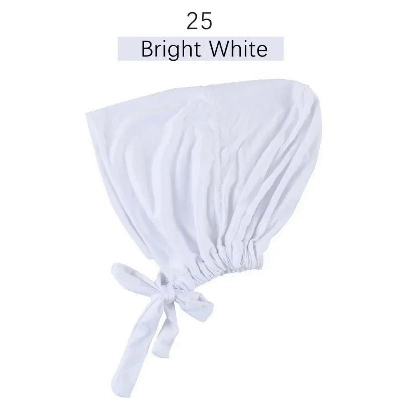 Stretch Cotton Tie-Back Under Cap | Adjustable Hijab Bonnet(MH200)