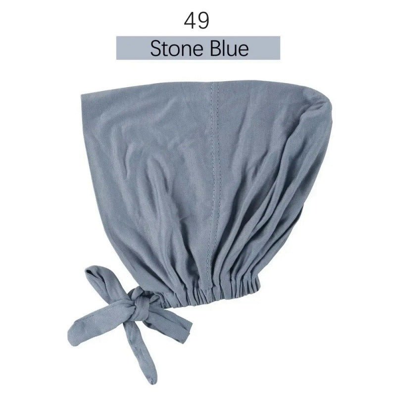 Stretch Cotton Tie-Back Under Cap | Adjustable Hijab Bonnet(MH200)
