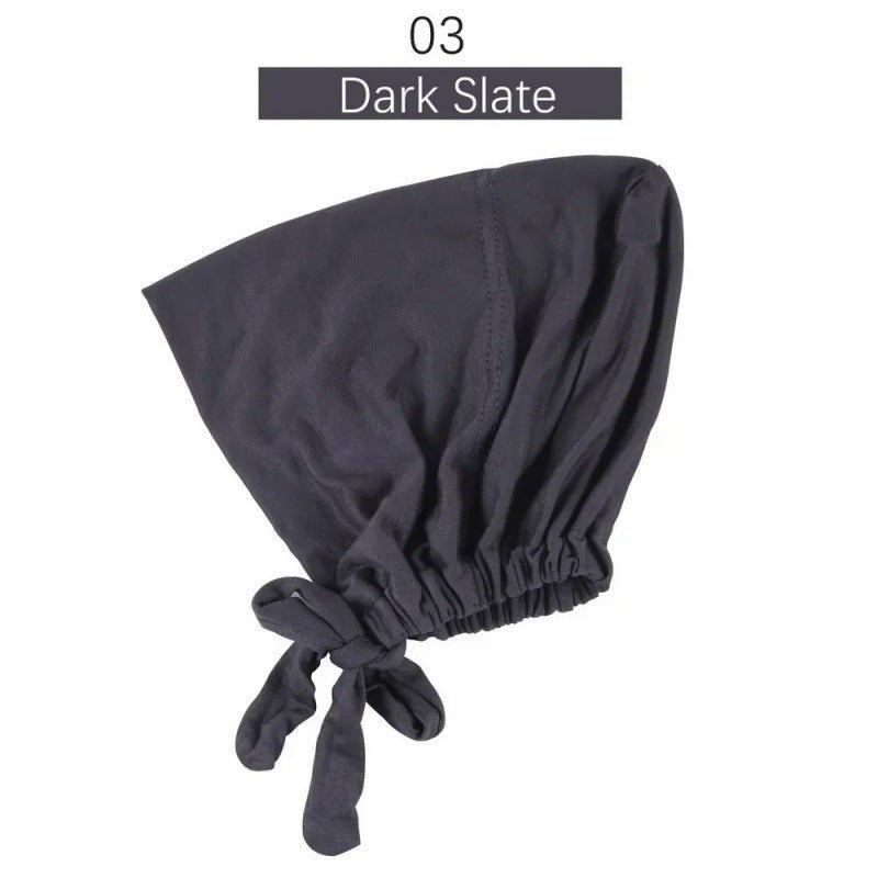 Stretch Cotton Tie-Back Under Cap | Adjustable Hijab Bonnet(MH200)
