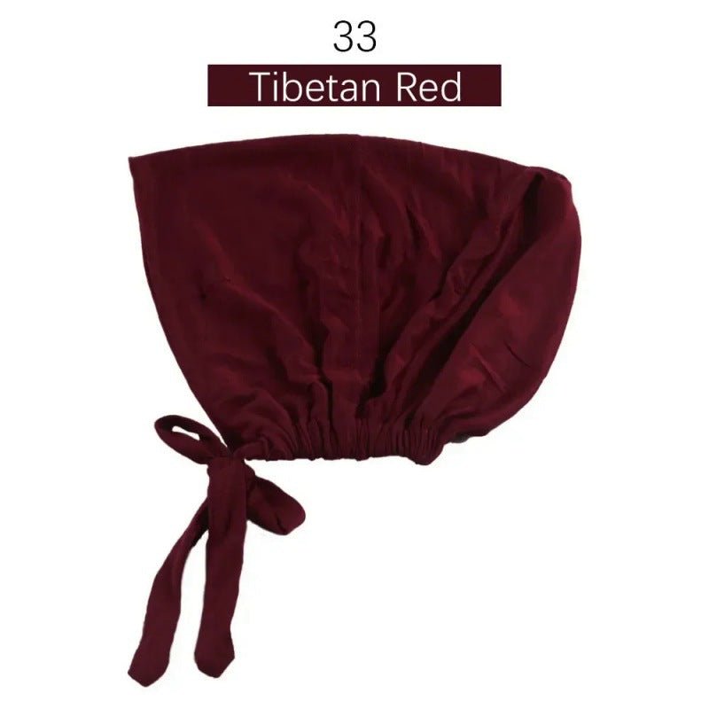 Stretch Cotton Tie-Back Under Cap | Adjustable Hijab Bonnet(MH200)