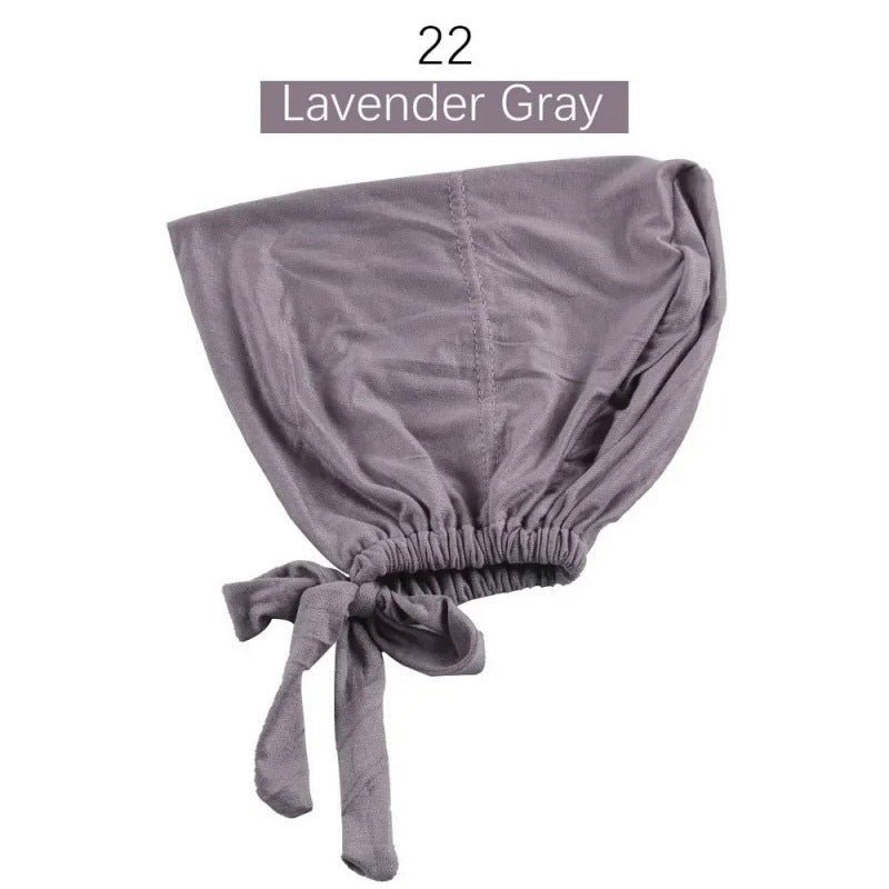 Stretch Cotton Tie-Back Under Cap | Adjustable Hijab Bonnet(MH200)